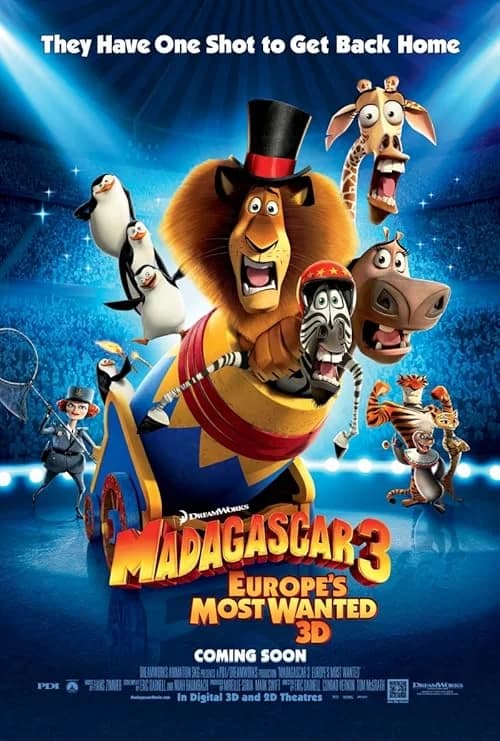 Madagascar 3: Europe's Most Wanted film posteri